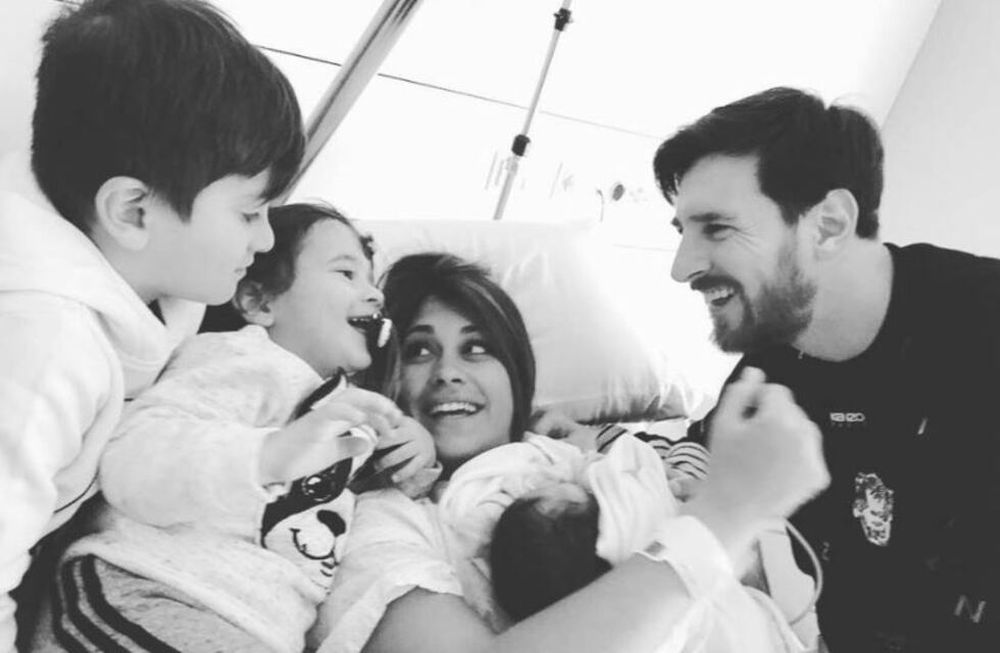 Nació Ciro, el tercer hijo de Messi y Antonela Roccuzzo