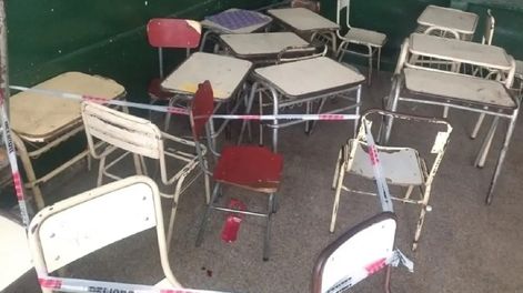 El lugar donde la chica de 13 años fue apuñalada por un compañero en una escuela de Alderetes, Tucumán