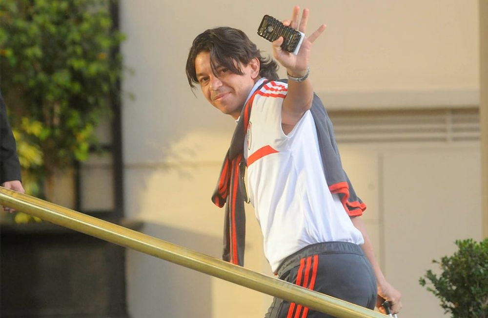 Mendoza 21 de Agosto de 2014 Llegada River HotelMarcelo Gallardo (DT River). El plantel de River Plate llega al hotel Diplomatic donde se hospeda para enfrentar el dia domingo a Godoy Cruz por la segunda fecha del torneo de primera A del futbol argentino.