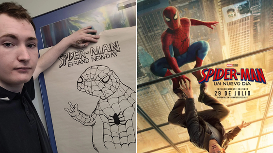 Viral: un cine no recibió el poster oficial de Spider-Man y un empleado lo resolvió con una ingeniosa idea