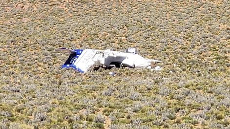 Los individuos que viajaban en la aeronave se encuentran fuera de peligro. Sin embargo, la avioneta quedó muy dañada. Foto: Gentileza