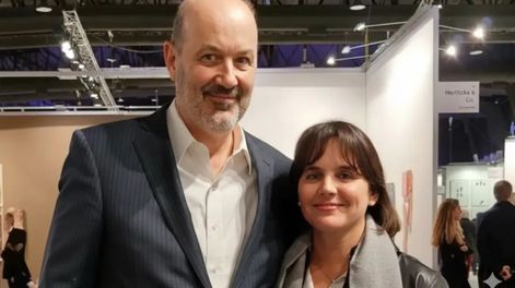 Federico Sturzenegger junto a su esposa Maria Rouillet.