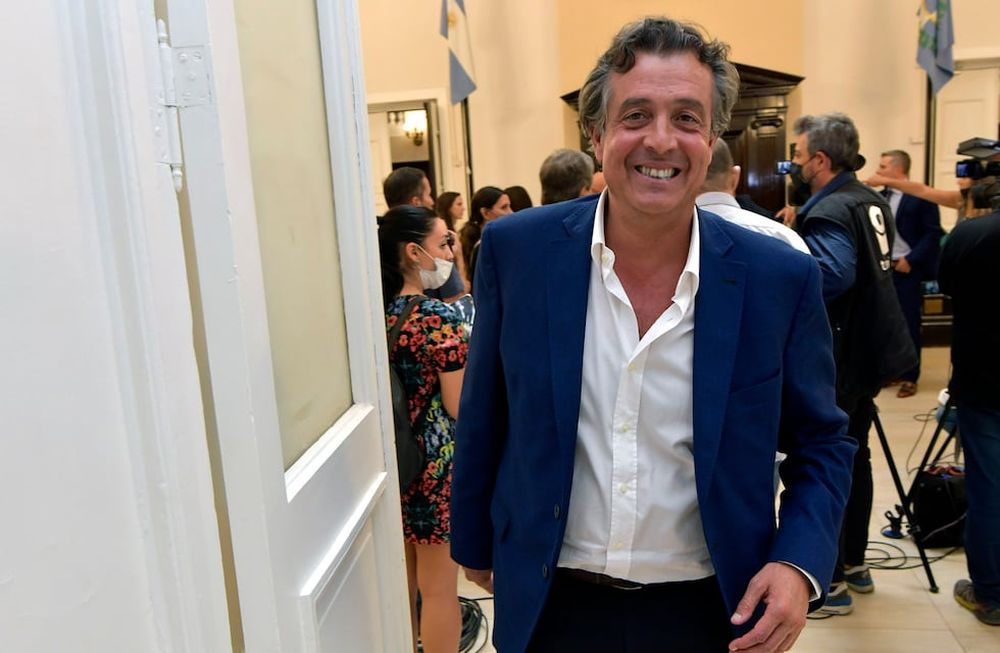 El Ministro de Gobierno, Trabajo y Justicia, Víctor Ibáñez, estuvo en Legislatira. Se mostró satisfecho con la media sanción.  Foto: Orlando Pelichotti/ Los Andes