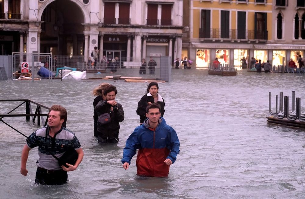 Venecia se hunde: tuvieron que evacuar la Plaza San Marcos