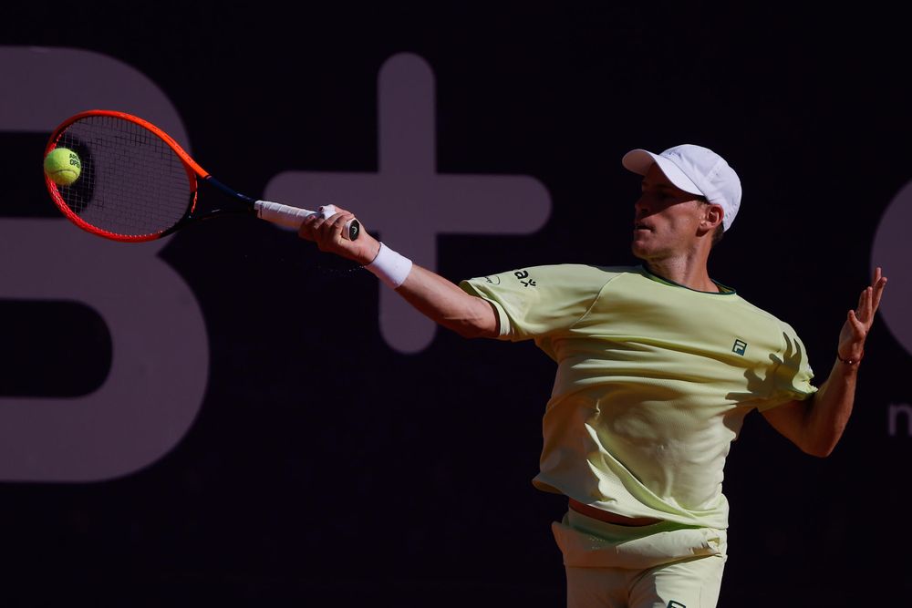 El tenista argentino Diego Schwartzman perdió contra el español Pedro Martínez y se retiro del tenis. EFE/ Juan Ignacio Roncoroni