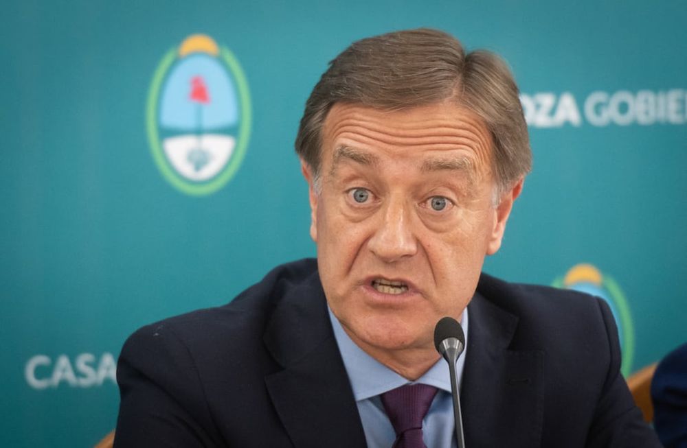 El gobernador de Mendoza Rodolfo Suárez anunció que se construirá El Baqueano con los fondos de Portezuelo del VientoFoto: Ignacio Blanco / Los Andes