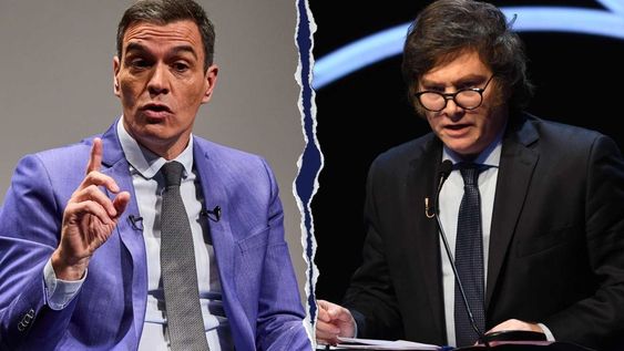Pedro Sánchez apuntó contra Javier Milei.