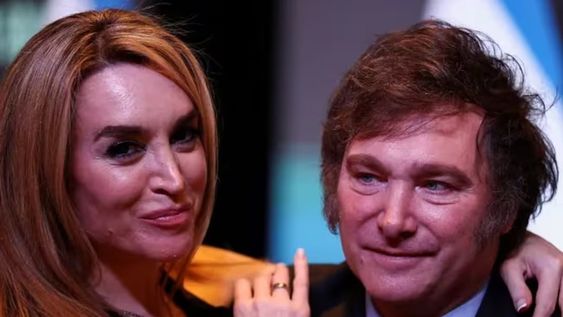 Fátima Florez y Javier Milei. Gentileza: El Trece.