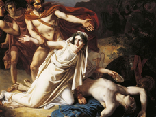 Antígona decidió respetar el ritual sagrado de enterrar a los muertos y, desafiando la autoridad real, sepultó a su hermano, según la tradición. La joven tebense pagó con su vida ese acto de rebeldía. Antígona decidió respetar el ritual sagrado de enterrar a los muertos y, desafiando la autoridad real, sepultó a su hermano, según la tradición. La joven tebense pagó con su vida ese acto de rebeldía.