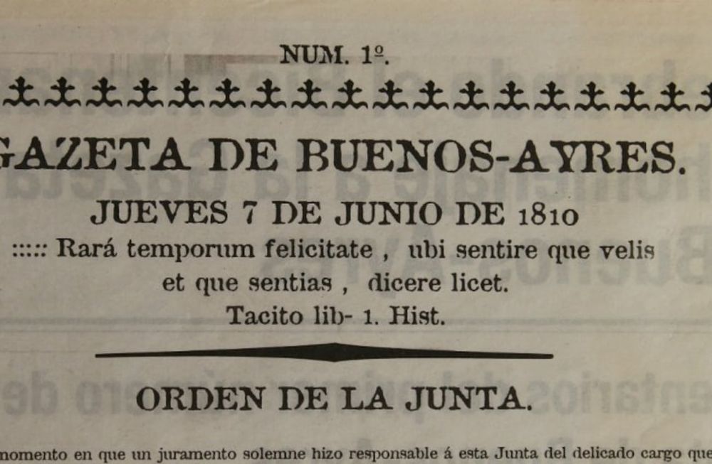Cada 7 de junio se celebra en Argentina el Día del Periodista, en recuerdo de la primera publicación del diario “La Gazeta de Buenos Ayres” (Archivo)