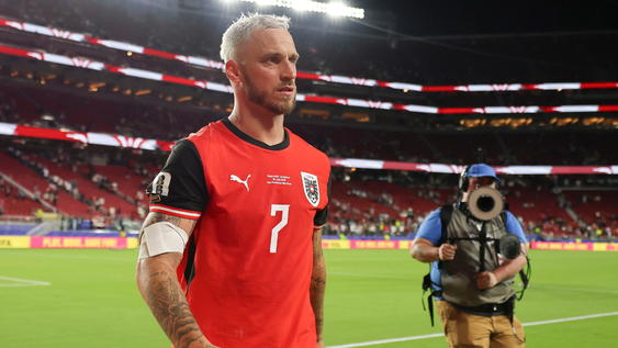 Marko Arnautovic, capitán de Austria y autor del último gol del 3 a 1 ante Jordania.