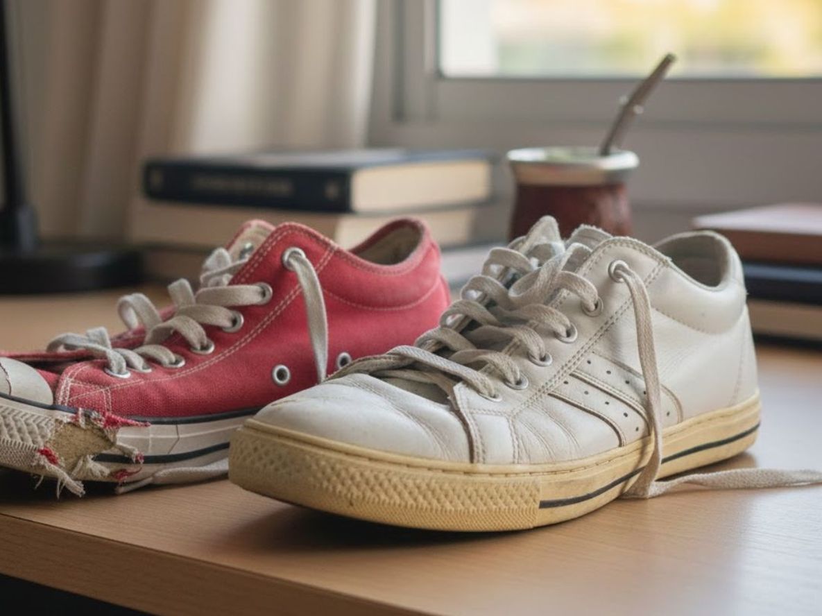 No las descartes: reciclar zapatillas rotas está de moda y pueden ser una opción para decorar