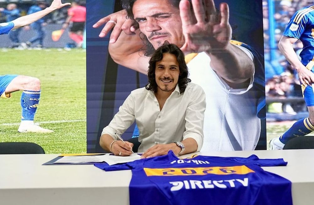 Edinson Cavani renovó con Boca y se queda hasta diciembre del 2026.