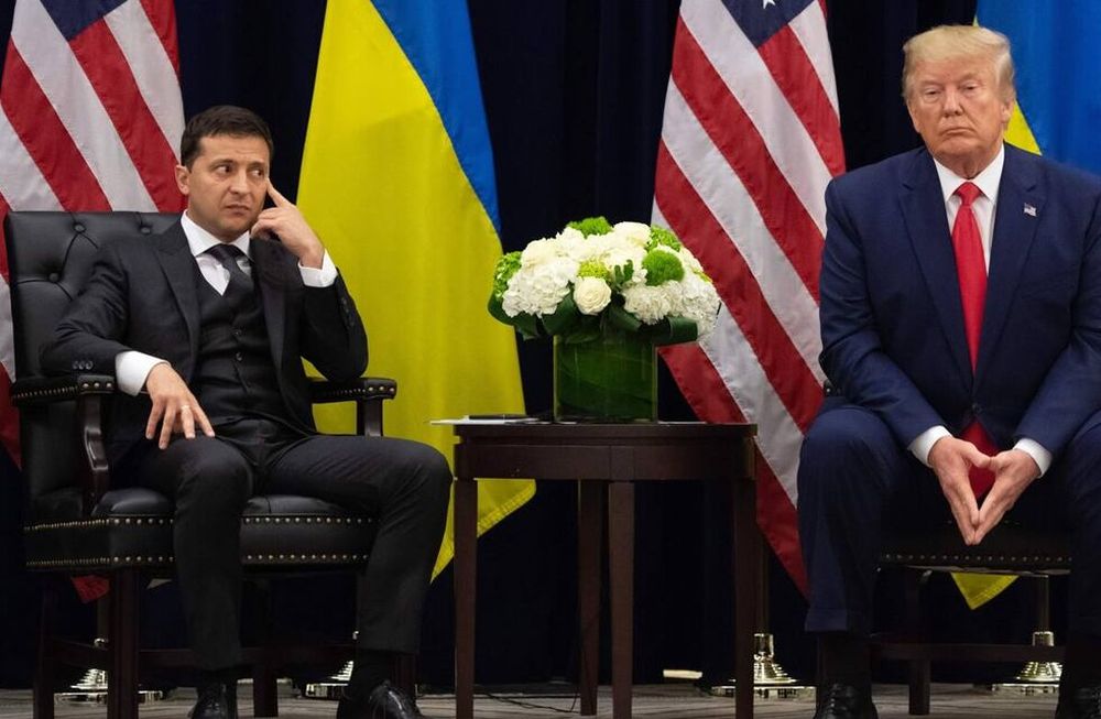 Volodimir Zelenski y Donald Trump, durante un encuentro entre los mandatarios en el periodo de presidencia del estadounidense.