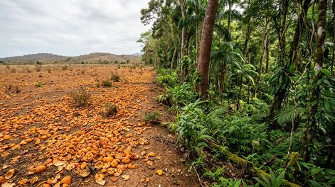 Las cáscaras de naranja le devolvieron la vida a este terreno.&nbsp;