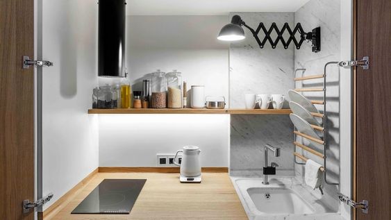 ¿Cómo diseñar una cocina oculta?