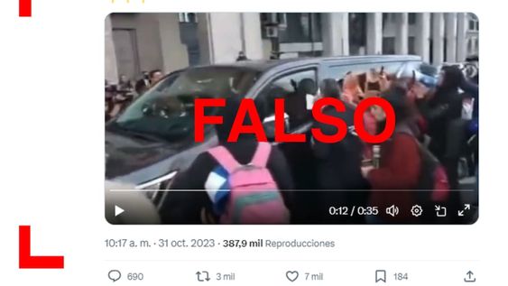 No, este video de una agresión a Sergio Massa no fue grabado durante la campaña electoral de 2023 No, este video de una agresión a Sergio Massa no fue grabado durante la campaña electoral de 2023