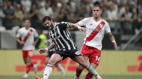 Los Andes | Atlético Mineiro goleó 3-0 a River Plate en el primer duelo de semifnales de Copa Libertadores. / Gentileza.