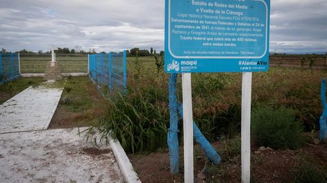 Los Andes | A pesar de su valor indudable, el sitio apenas cuenta con un cartel. Planean levantar un monumento / Ignacio Blanco