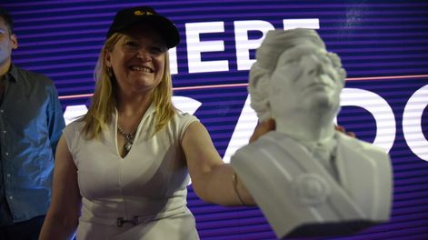 La vicegobernadora Hebe Casado encabezó un acto libertario en Guaymallén.&nbsp;