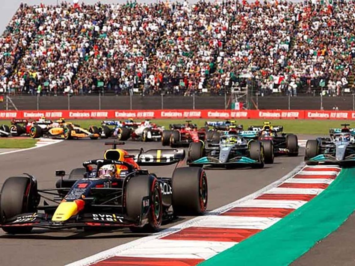 Una postal del gran premio de México de la Fórmula 1.