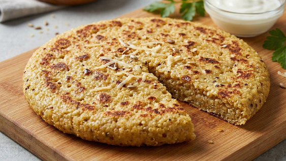 listo en 5 minutos: este pan de quinoa en sarten es ideal para tu desayuno saludable
