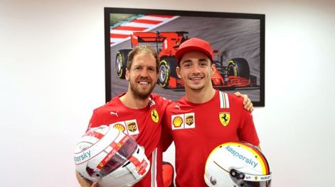 Los Andes | Sebastian Vettel intercambió su casco con Charles Leclerc tras el Gran Premio de Abu Dhabi y el alemán le dedicó un sentido mensaje al monegasco.