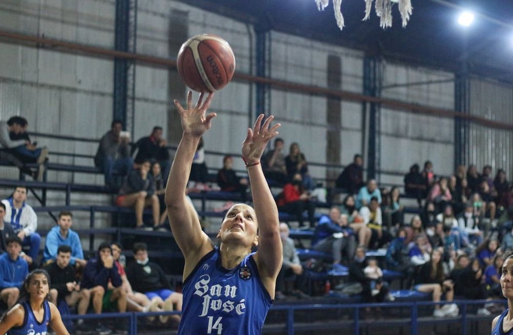 Carolina Sánchez, figura de la Unión Deportiva San José, aportó 23 puntos en el triunfo ante Andes Talleres. / Gentileza.