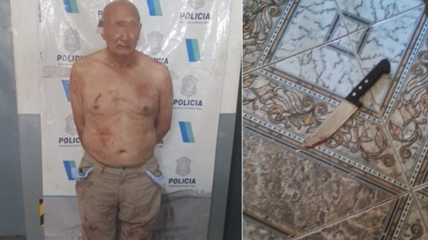 ÁngelGaleano Orue (77) le confesó a la Policía que acababa de cometer el atroz femicidio conun cuchillo de cocina.