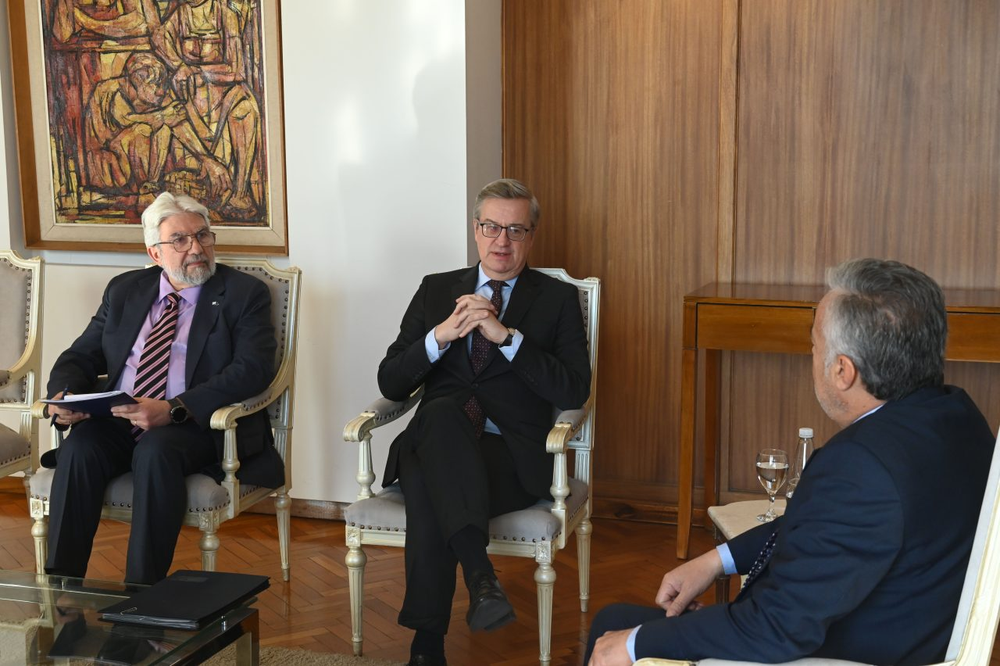 Alfredo Cornejo recibió a Erik Høeg, el embajador de la Unión Europea en Argentina.