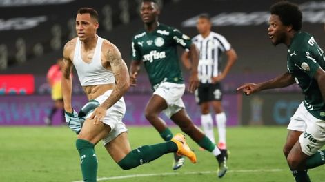Breno Lopes cabeceó, rompió el cero y desató la locura en el estadio Maracaná. / Gentileza.