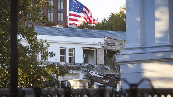 Trump manda a demoler el ala este de la Casa Blanca para construir una pista de baile