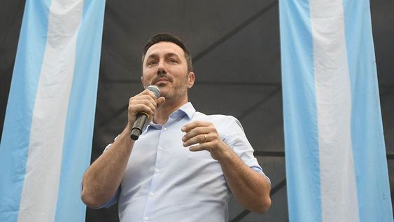 Cierre de campaña de Patricia Bullrich candidata a Presidenta de la nación y Luis Petri candidato a Vicepresidente, el acto se realizó en el parque O´Higgins de Ciudad en donde asistieron dirigentes, candidatos y militantesLuis Petri candidato a Vicepresidente de la Nación Foto: José Gutierrez / Los Andes