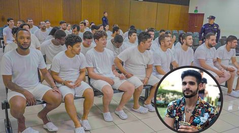 Los Andes | Alejo Arias González junto a 39 colombianos en la audiencia de prisión preventiva en El Salvador