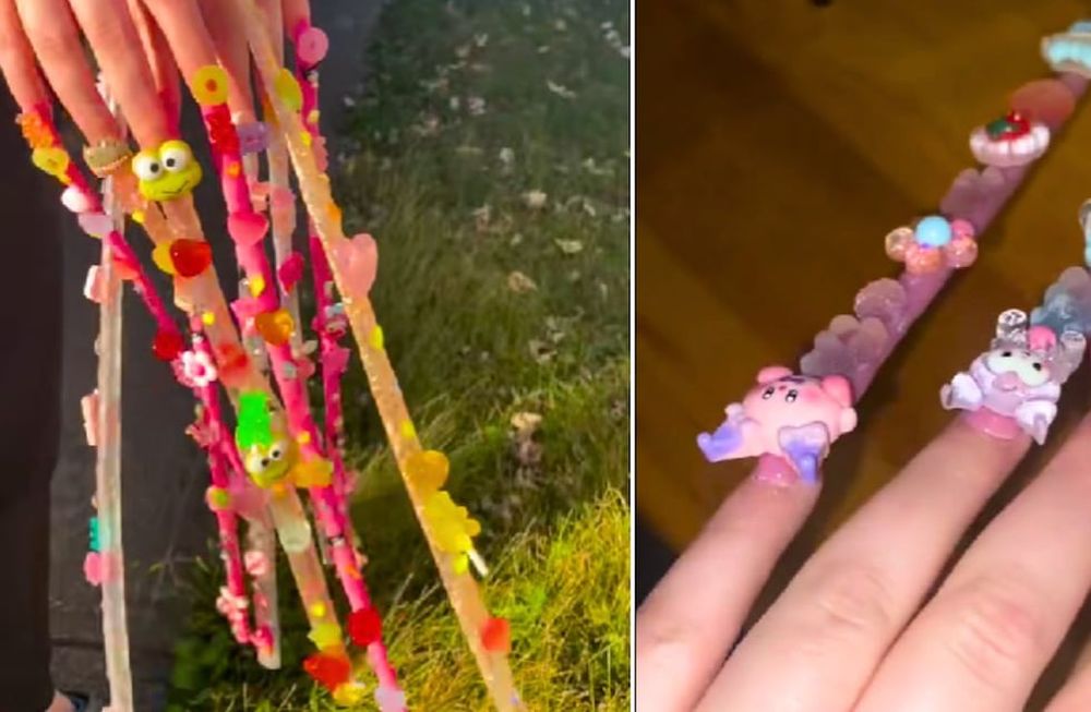 Se volvió viral en TikTok por su uñas largas / nailsbyry_