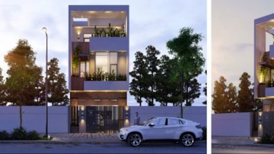 Ideas de fachadas de casas para terrenos pequeños