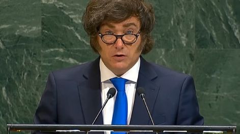 Javier Milei en la Asamblea General de la ONU