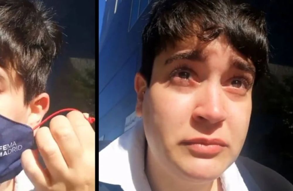 La joven relató su vivencia través de de Instagram, en un video en el que aparece muy emocionada y claramente frustrada. Foto: Gentileza