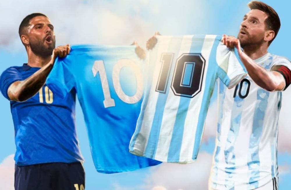 Lorenzo Insigne y Lionel Messi, las estrellas de Italia y Argentina, respectivamente. El duelo será en homenaje al gran Diego Armando Maradona.