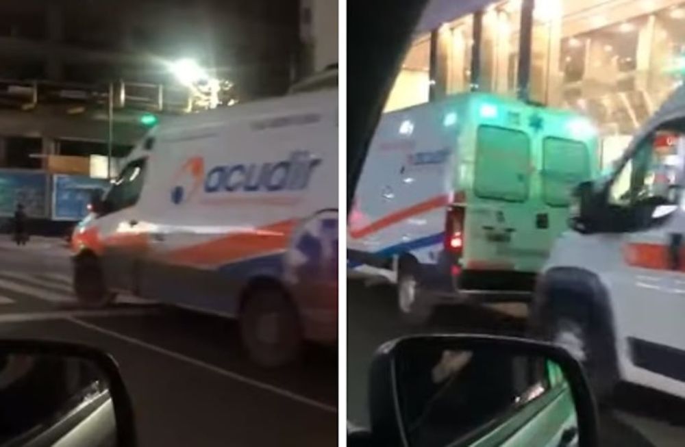 Video muestra el colapso de ambulancias en la puerta de un hospital porteño