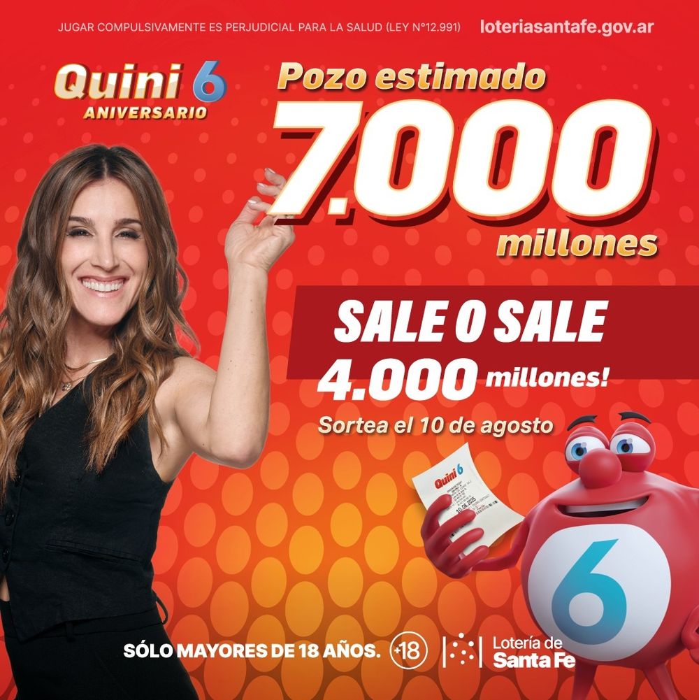 Cuándo se sortea el Quini 6 de $7.000 millones