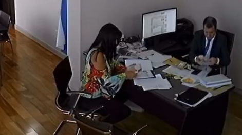 Las imágenes fueron obtenidas por la justicia en la causa Securitas donde ayer la jueza federal Sandra Arroyo Salgado por pedido del fiscal Fernando Domínguez detuvo a 7 testaferros.&nbsp;