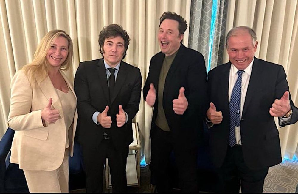 Javier MIlei se reunió nuevamente con el empresario Elon Musk y estuvo acompañado por la secretaria General de la Presidencia, Karina Milei, y el embajador argentino en Estados Unidos, Gerardo Werthein.