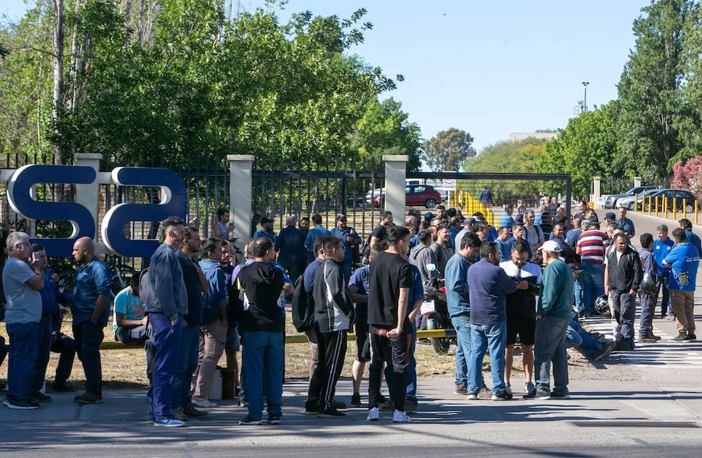 Protesta pasada de los trabajadores de Impsa (Foto: Los Andes)