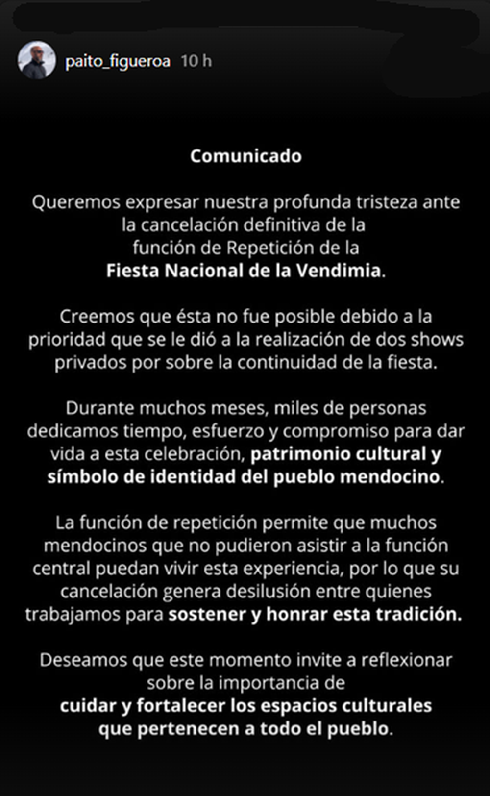 El comunicado de Julio 