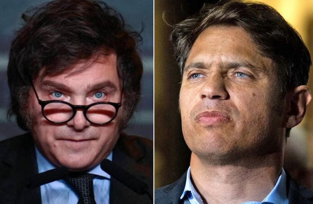 Javier Milei y Axel Kicillof