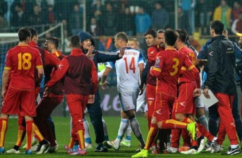 Eliminatorias Eurocopa: por pelea entre jugadores, se suspendió Rusia - Montenegro