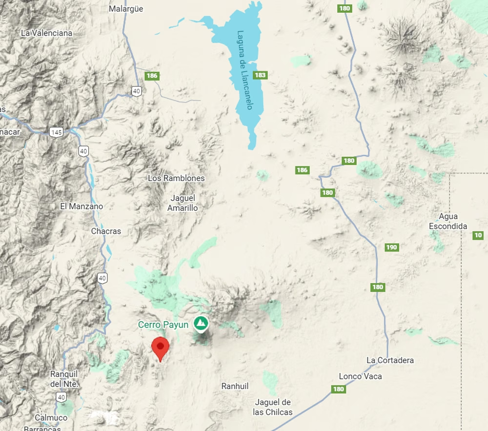 Ubicación del proyecto Cobre San Romeleo, en Malargüe