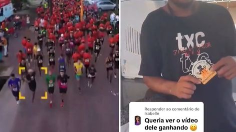 Insólito: en ojotas y ebrio un hombre se unió a una carrera de 8 km en Brasil, la ganó y le cambió su vida