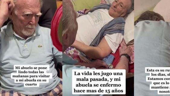 La adorable pareja está casada hace casi 60 años y aún mantiene viva la llama del amor. Foto: Captura video / @katiuska.bg / TikTok.